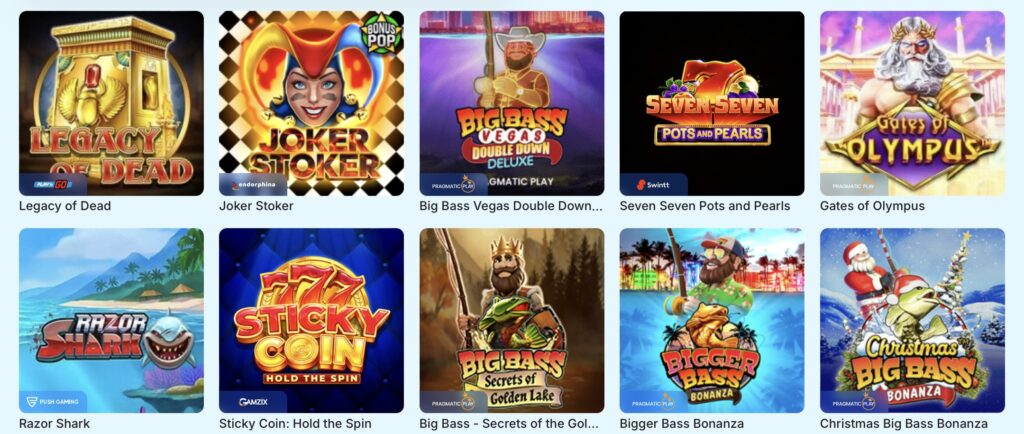 Ice casino slot games